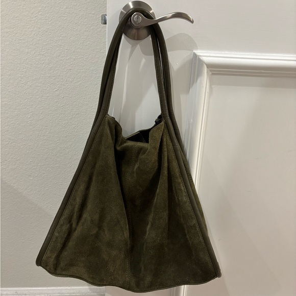 ASOS Green Suede Tote Bag - Picture 2 of 7